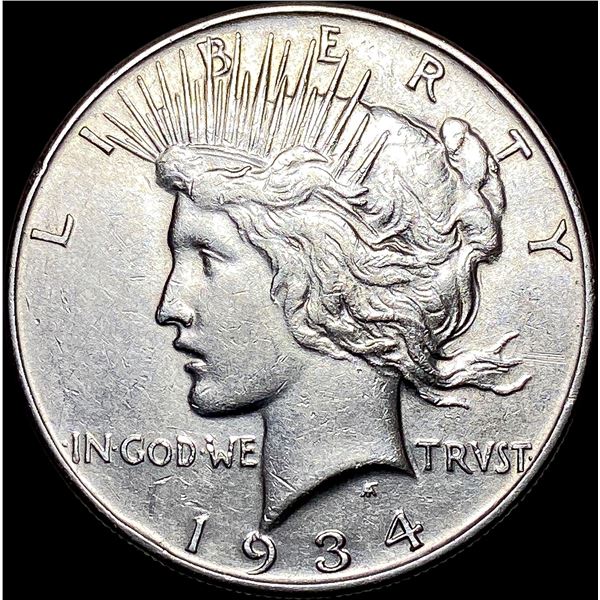 1934 Silver Peace Dollar CLOSELY UNCIRCULATED