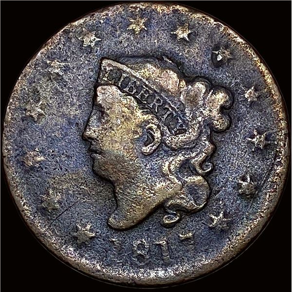 1817 Coronet Head Large Cent NICELY CIRCULATED