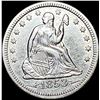 Image 1 : 1853 Arrows/Rays Seated Liberty Quarter NICELY CIRCULATED
