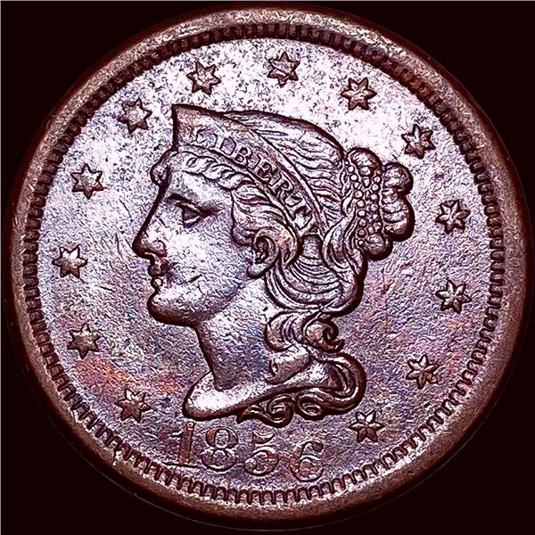 1856 Braided Hair Large Cent CLOSELY UNCIRCULATED