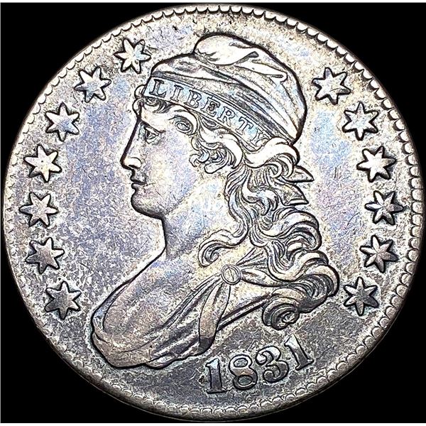 1831 Capped Bust Half Dollar NEARLY UNCIRCULATED