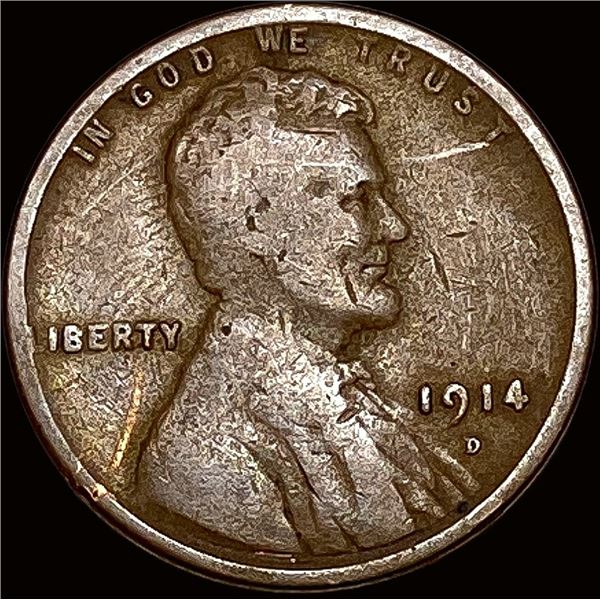 1914-D Lincoln Wheat Cent NICELY CIRCULATED