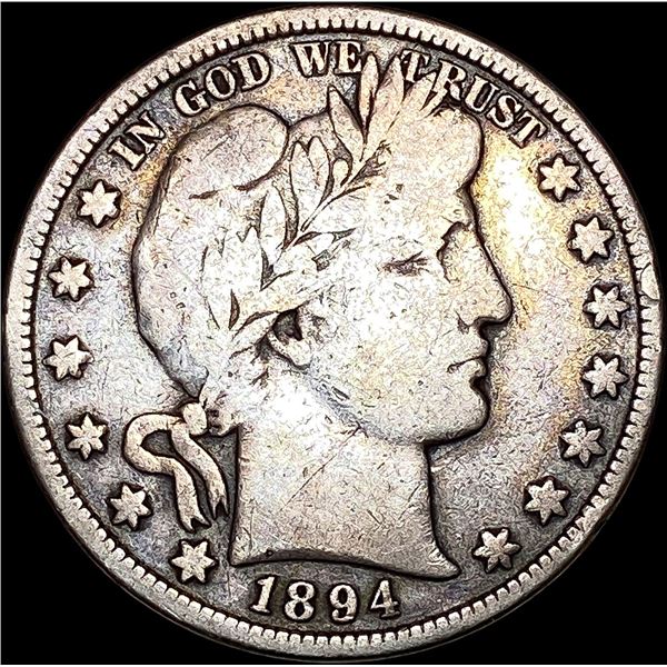 1894 Silver Barber Half Dollar NICELY CIRCULATED
