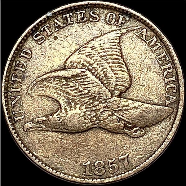 1857 Flying Eagle Cent ABOUT UNCIRCULATED