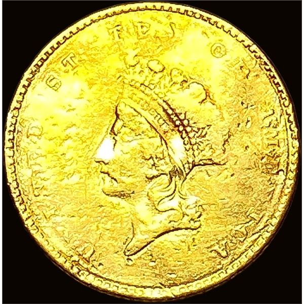 1854 Gold $1 Indian Head Type 2 HIGH GRADE