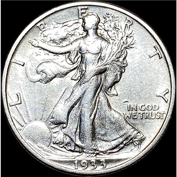 1933-S Walking Liberty Half Dollar NEARLY UNCIRCULATED