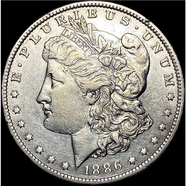 1886-O Silver Morgan Dollar CLOSE UNC