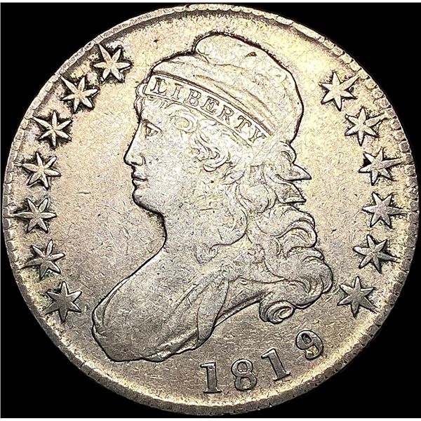 1819/8 Capped Bust Half Dollar ABOUT UNC