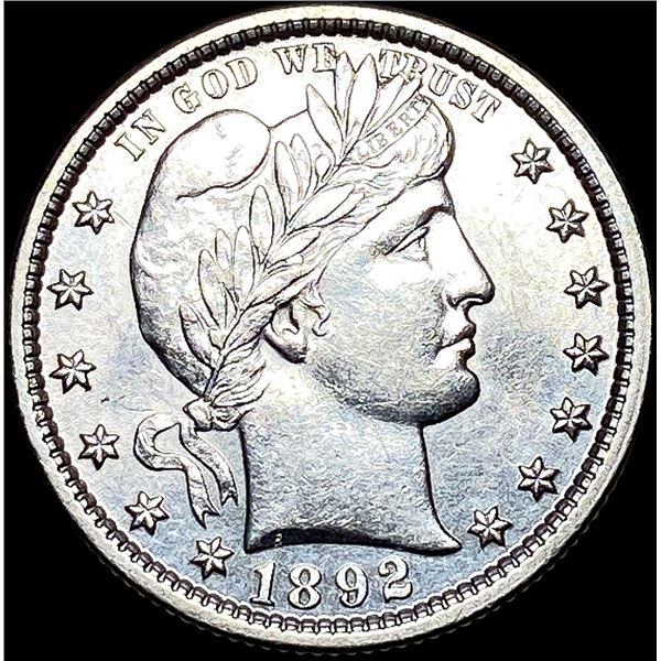 1892 Silver Barber Quarter UNCIRCULATED