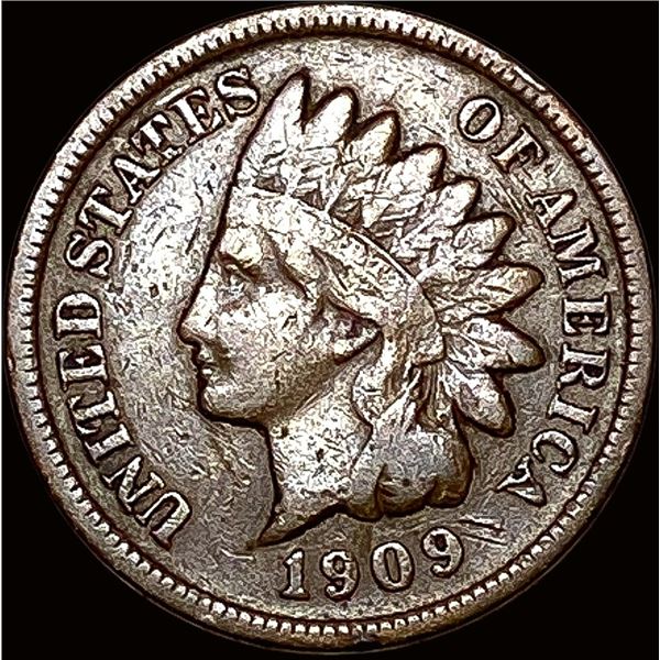 1909-S Indian Head Cent LIGHTLY CIRCULATED