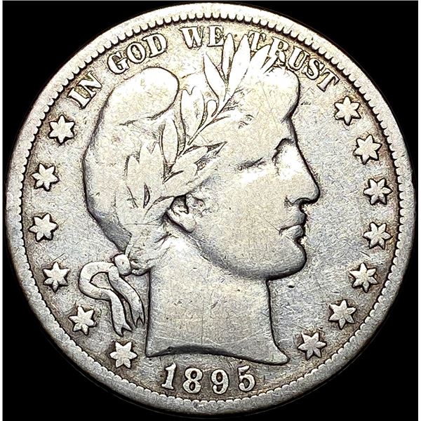 1895-O Silver Barber Half Dollar LIGHTLY CIRCULATED