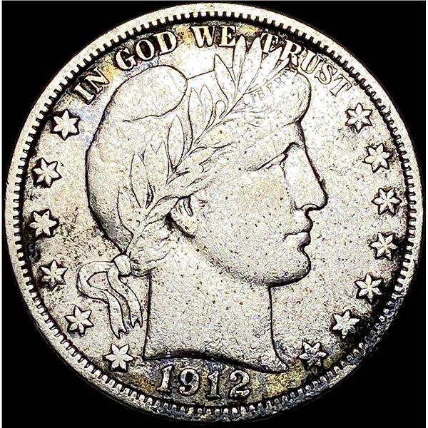 1912-S Barber Half Dollar NEARLY UNCIRCULATED