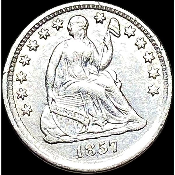1857 Seated Liberty Half Dime CLOSELY UNCIRCULATED