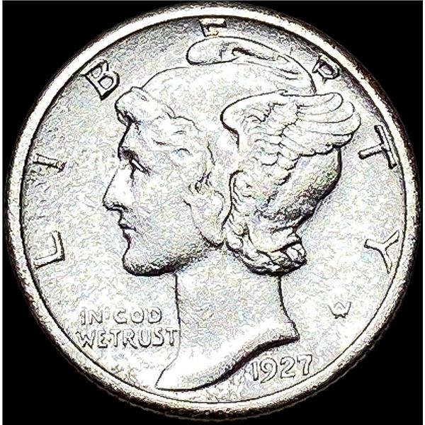 1927-S Silver Mercury Dime CLOSELY UNCIRCULATED