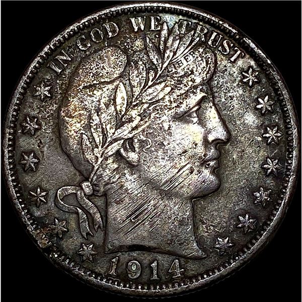 1914-S Silver Barber Half Dollar HIGH GRADE