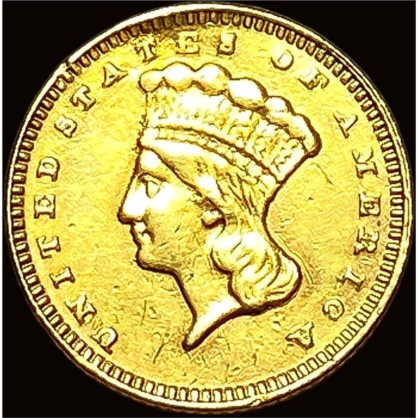 1873 Gold $1 Indian Head Type 3 HIGH GRADE