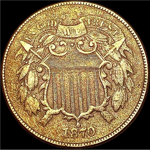 1870 Two-Cent Piece HIGH GRADE