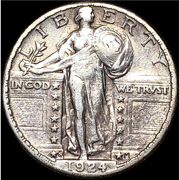 1924-S Standing Liberty Quarter LIGHTLY CIRCULATED