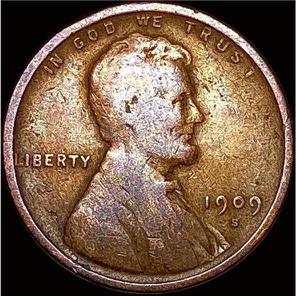 1909-S Lincoln Wheat Cent NICELY CIRCULATED