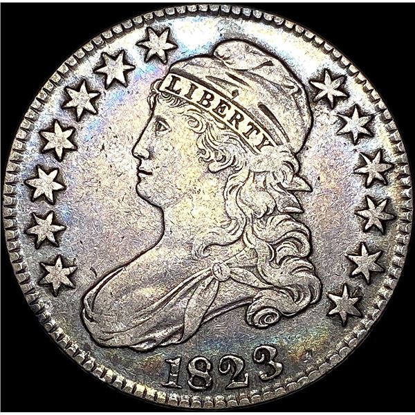 1823 Capped Bust Half Dollar NEARLY UNCIRCULATED