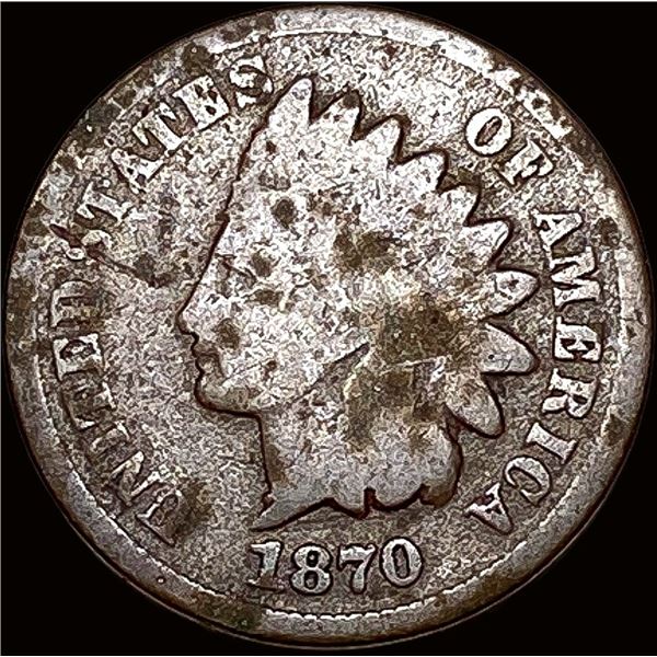 1870 Indian Head Cent NICELY CIRCULATED