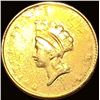 Image 1 : 1855 Gold $1 Indian TY2 NICE CIRC