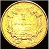 Image 2 : 1855 Gold $1 Indian TY2 NICE CIRC