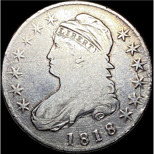 1818 Capped Bust Half Dollar NICELY CIRCULATED