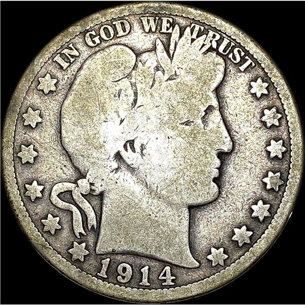 1914 Barber Half Dollar NICELY CIRCULATED