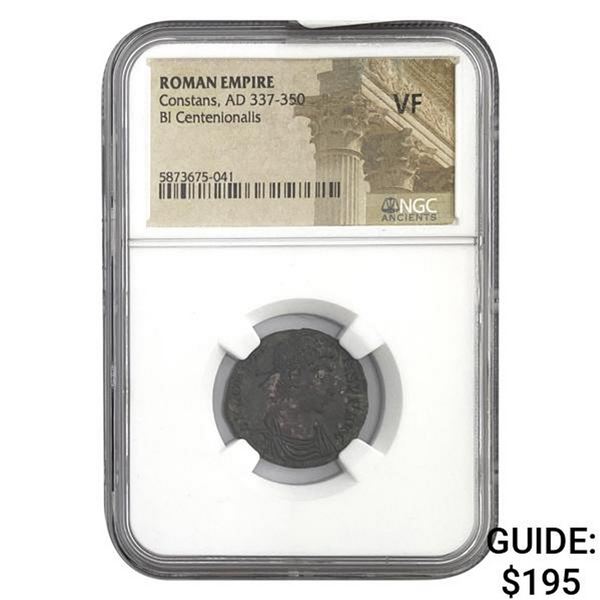 Roman Constans, AD 337-350 BI Centenionalis NGC