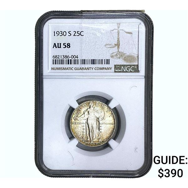 1930-S Standing Liberty Quarter NGC AU58