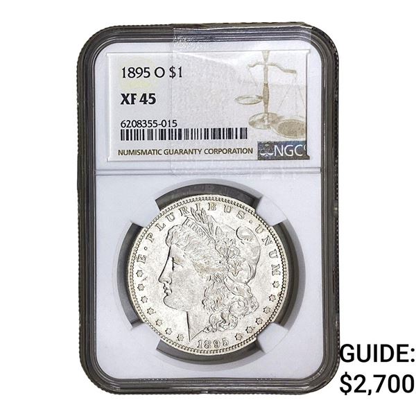1895-O Morgan Silver Dollar NGC XF45