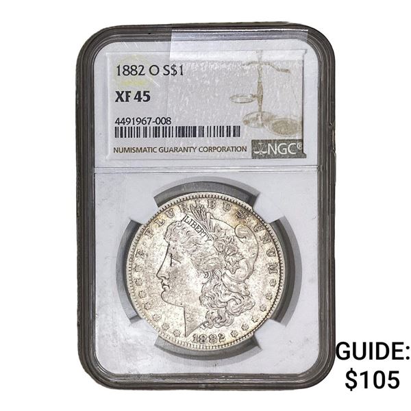 1882-O Morgan Silver Dollar NGC XF45