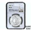 Image 1 : 1887 Morgan Silver Dollar NGC MS64