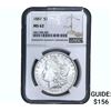 Image 1 : 1887 Morgan Silver Dollar NGC MS62