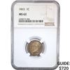 Image 1 : 1863 Indian Head Cent NGC MS62
