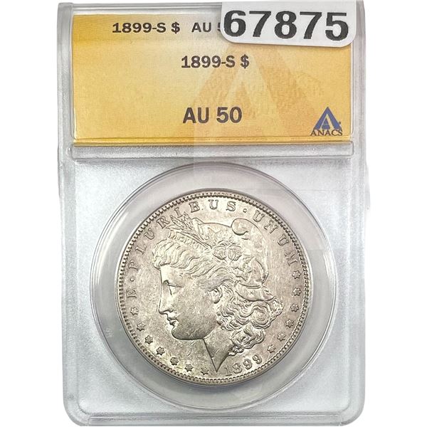 1899-S Morgan Silver Dollar ANACS AU50