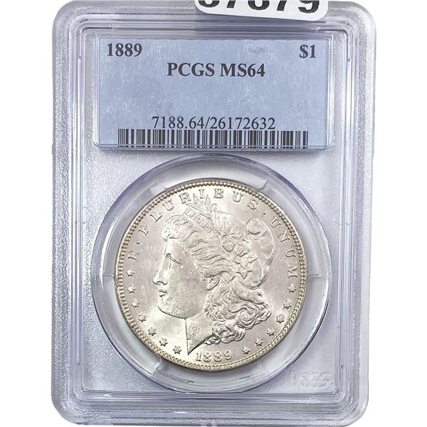 1889 Morgan Silver Dollar PCGS MS64