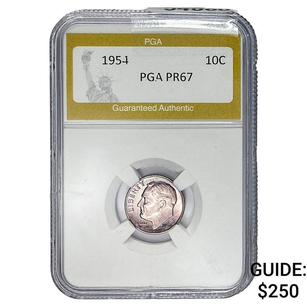 1954 Roosevelt Dime PGA PR67