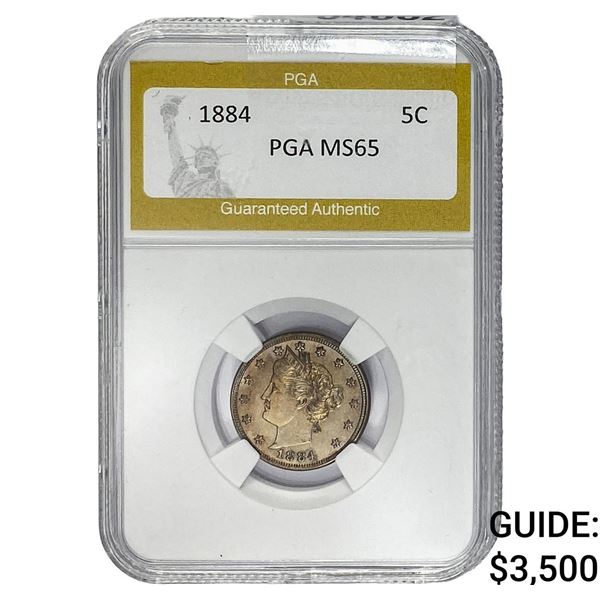 1884 Liberty Victory Nickel PGA MS65