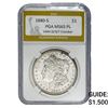 Image 1 : 1880-S Morgan Silver Dollar PGA MS65 PL VAM 10 8/7 Crossbar