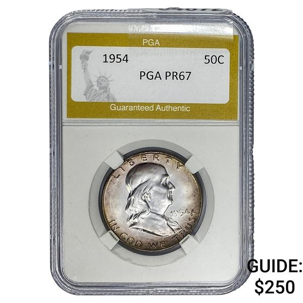 1954 Franklin Half Dollar PGA PR67