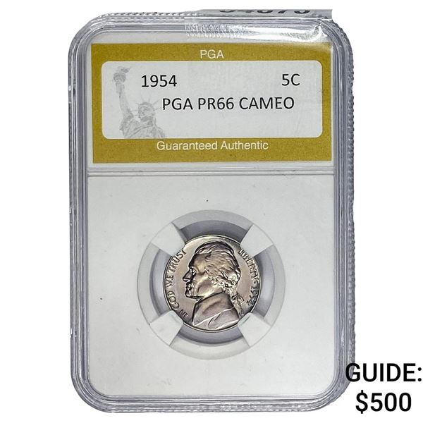 1954 Jefferson Nickel PGA PR66 CAM