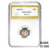 Image 1 : 1905-O Barber Dime PGA VG10 Micro O