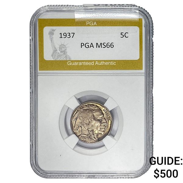 1937 Buffalo Nickel PGA MS66