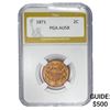 Image 1 : 1871 Two Cent Piece PGA AU58