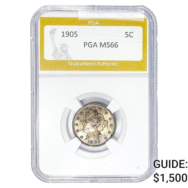 1905 Liberty Victory Nickel PGA MS66