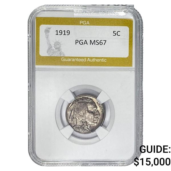 1919 Buffalo Nickel PGA MS67