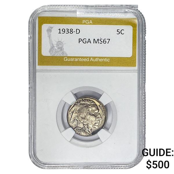 1938-D Buffalo Nickel PGA MS67