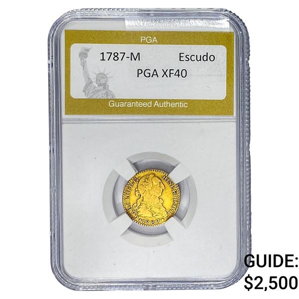 1787-M Portugal Escudo PGA XF40